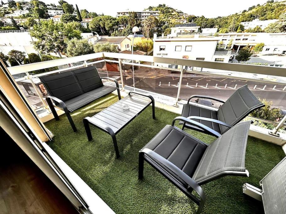 Superbe Studio Climatise Avec Terrasse Proche Mer Кань-сюр-Мер Экстерьер фото
